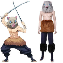 Laden Sie das Bild in den Galerie-Viewer, Inosuke Hashibira Kimetsu no Yaiba Wikia Demon Slayer Inosuke Cosplay Kostüm