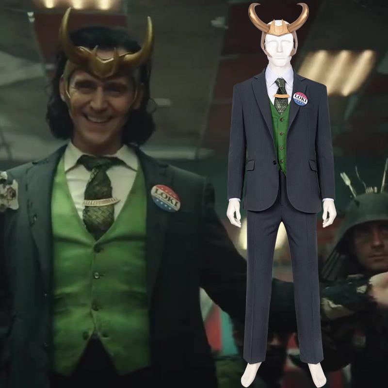 Loki 2021 Loki Anzug Cosplay Kostüm Set