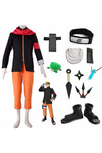 NARUTO Uzumaki Naruto Full Set Cosplay Kostüm Kinder Erwachsene