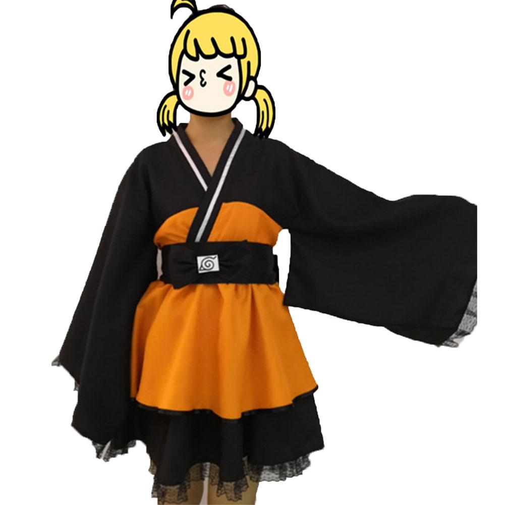 Naruto Uzumaki Naruto Uzumaki Cosplay Kostüm Kleid Frau Version