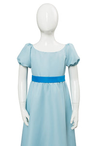 Nimmerland Peter Pan Wendy Darling Kleid Cosplay Kostüm Blau für Kinder