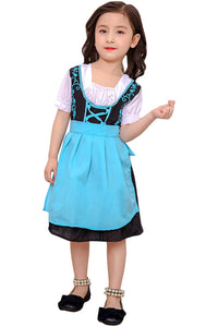 Oktoberfest Dirndl Damen Trachtenkleid Cosplay Kostüm für Kinder