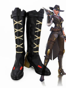 Overwatch Ashe Helden Cosplay Schuhe Stiefel