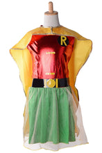 Laden Sie das Bild in den Galerie-Viewer, Teen Titans Robin - Dick Grayson für Mädchen Kinder Cosplay Kostüm Halloween Karnival