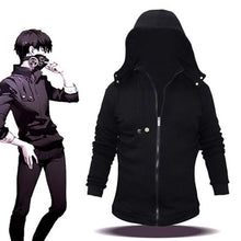 Laden Sie das Bild in den Galerie-Viewer, Tokyo Ghoul Kaneki Ken Cosplay Hoodie Pullover mit Reißverschluss Kaputze