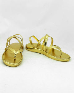 Touken Ranbu Mikazuki Munechika Cosplay Schuhe Gold