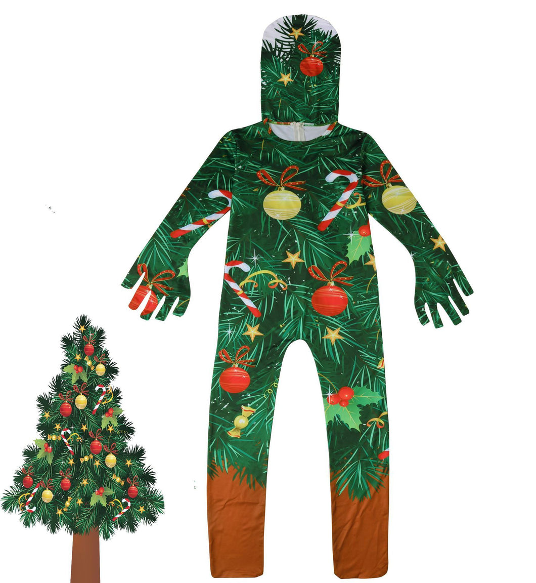 Weihnachtsoutfit Jungen Overall Festliche Langarmshirt Strampler Kostüm Weihnachtsbaum für Party