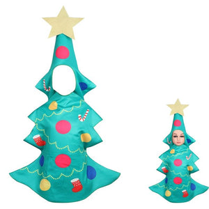 Weihnachtsoutfit Overall Festliche Mädchenkleider Weihnachtskostüm Weihnachtsbaum für Party