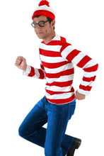 Laden Sie das Bild in den Galerie-Viewer, Where&#39;s Waldo Waldo Waldo &amp; Friends Wo ist Walter? T-shirt Tee Langarm Cosplay Kostüm