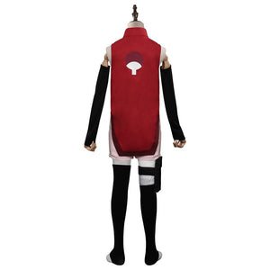 Kinder NARUTO Boruto Sarada Uchiha Kostüm Cosplay Halloween Karneval Outfits