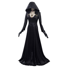 Laden Sie das Bild in den Galerie-Viewer, Resident Evil Village Bela Dimitrescu Schwarz Kleid Cosplay Kostüm Vampire Kleid