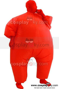 Erwachsene Fatsuit Inflatable Kostuem Jumpsuit Rot