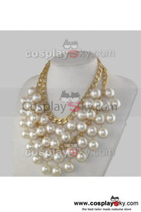 2 Broke Girls Caroline Double Layer Pearl Pendant Necklace