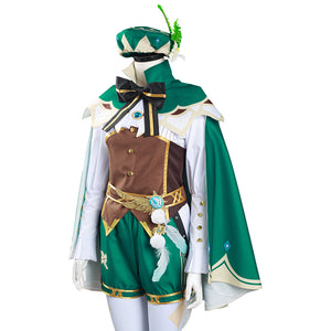 Venti Kostüm Set Genshin Impact Cosplay Halloween Karneval Kostüm