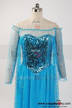 Laden Sie das Bild in den Galerie-Viewer, Frozen Die Eiskönigin Elsa Kleid Abendkleid Cosplay Kostüm