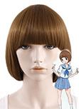KILL la KILL Mako Mankanshoku Kurze Braun BOBO Cosplay Perücke