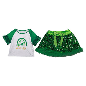 Mädchen St. Patrick’s Day Tüllkleid Saint Patrick's Day Kinder Kleid