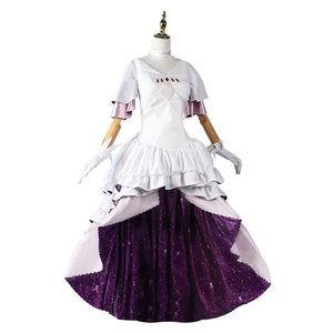 Madoka Kaname The Puella Magi Cosplay Kostüm Set weiß Kleid