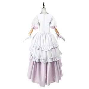 Madoka Kaname The Puella Magi Cosplay Kostüm Set weiß Kleid