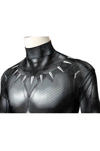 Marvel 2018 Black Panther T'Challa Junpsuit Full Set Cosplay Kostüm