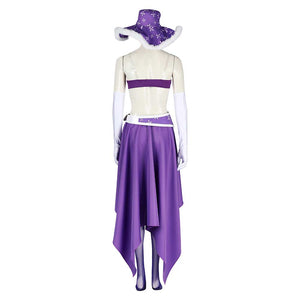 Nico Robin One Piece lila Kostüm Set Cosplay Outfits
