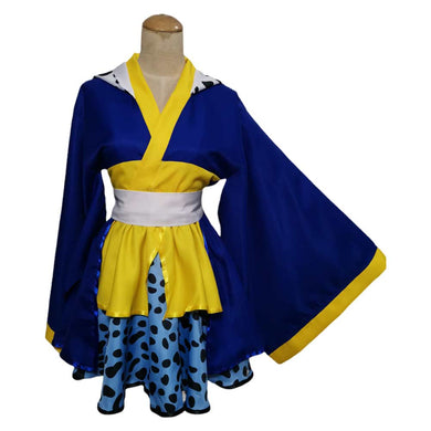 One Piece Trafalgar D. Water Law Crossplay Lolita Kleid Halloween Karneval Outfits