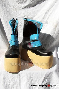 Punk Heavy-Bottomed Blau und Schwarz Stiefel Cosplay Schuhe