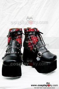 Punk Rot Plaid Klassischen Stiefel A Version Maßgeschneiderte