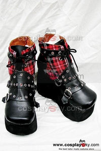 Punk Rot Plaid Klassischen Stiefel A Version Maßgeschneiderte