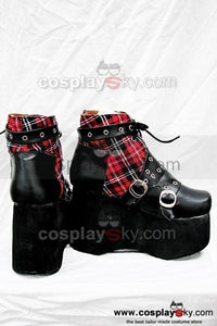 Punk Rot Plaid Klassischen Stiefel A Version Maßgeschneiderte