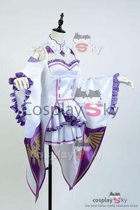 Re:Zero kara Hajimeru Isekai Seikatsu Emilia Outfit Cosplay Kostüm