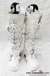 Sweet Gothic Weiß high-heeled Schnalle Stiefel Maßgeschneiderte