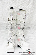 Laden Sie das Bild in den Galerie-Viewer, Sweet Gothic Weiß high-heeled Schnalle Stiefel Maßgeschneiderte