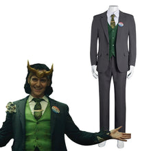 Laden Sie das Bild in den Galerie-Viewer, Loki 2021 Kostüm Cosplay Halloween Karneval Anzug